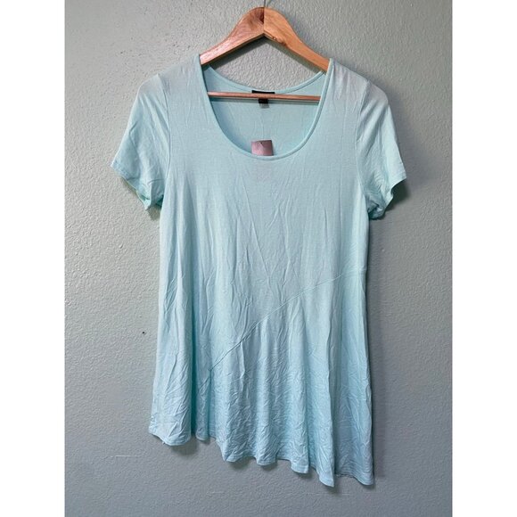 NWT J Jill Women's Pale Jade High Low Side Blouse Top Shirt Size Small - Picture 1 of 8